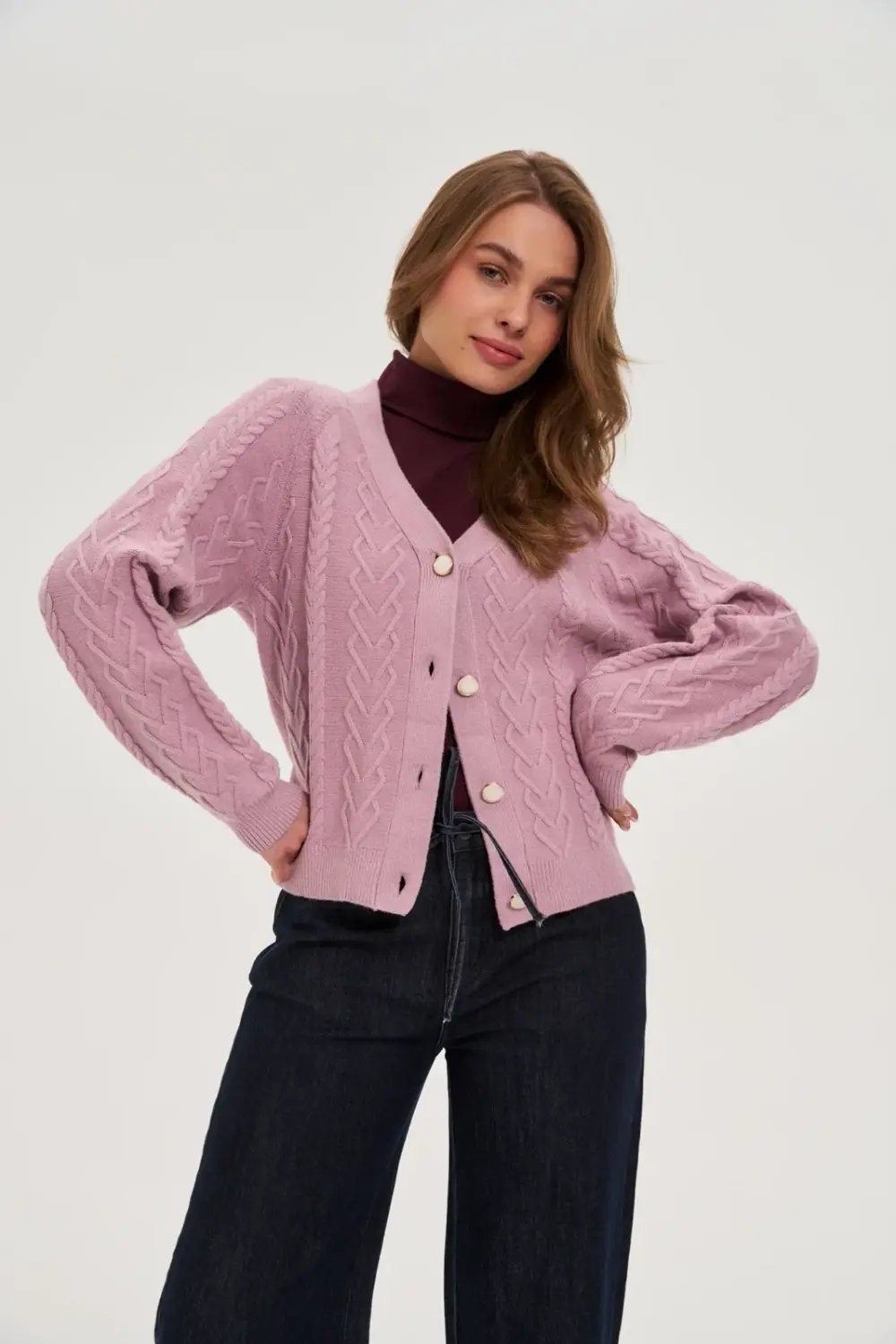 Marisse WOMEN'S SWEATER Z-SW-4826 L.PINK