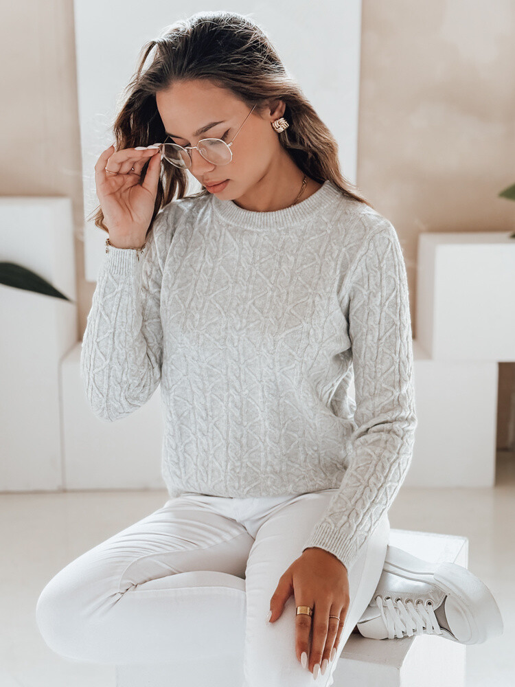 Damski sweter BRAVINA szary Dstreet