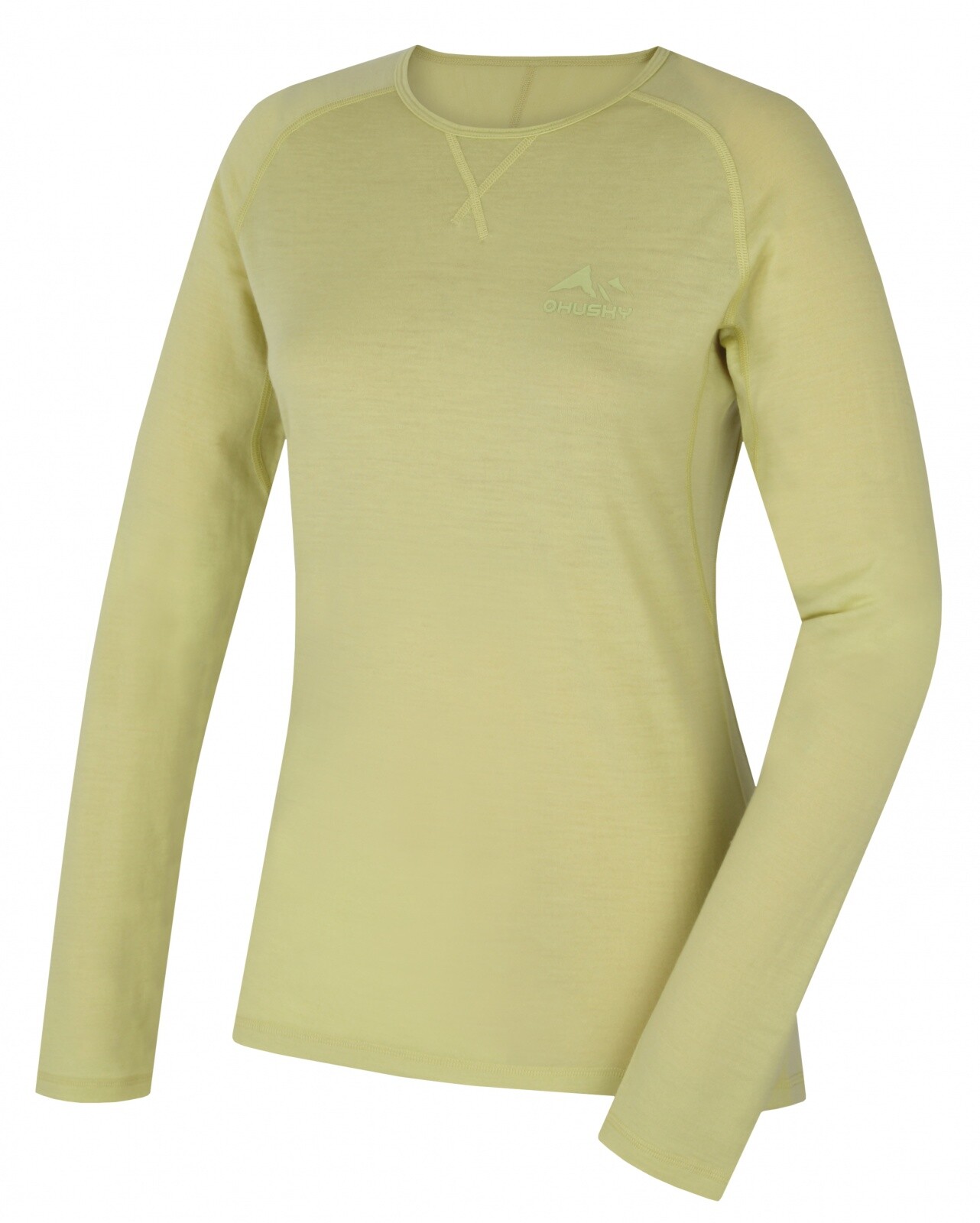 Husky Merow L S, light green Merino termoprádlo triko