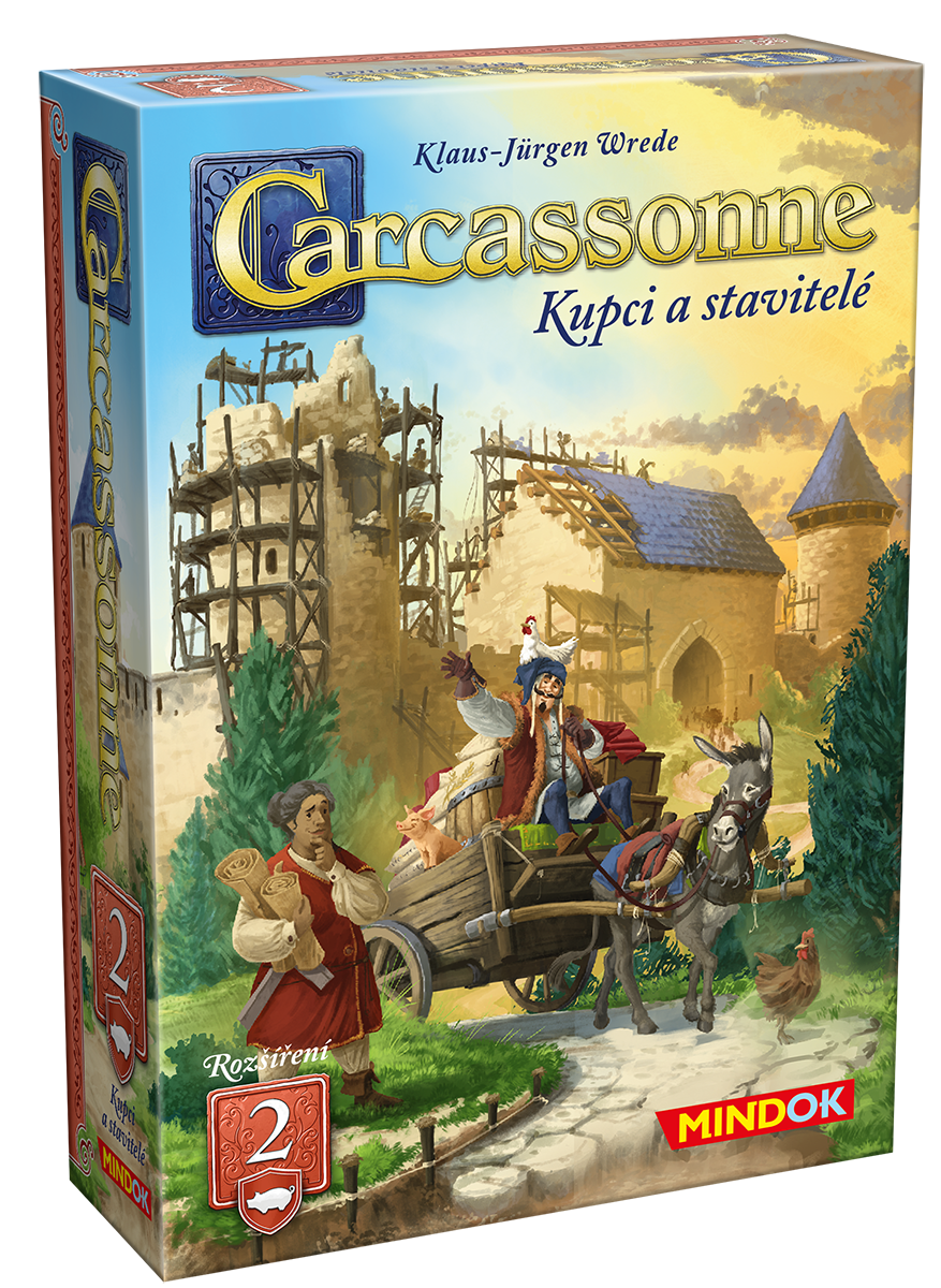 Mindok Carcassonne rozšíření 2: Kupci a stavitelé (2025)