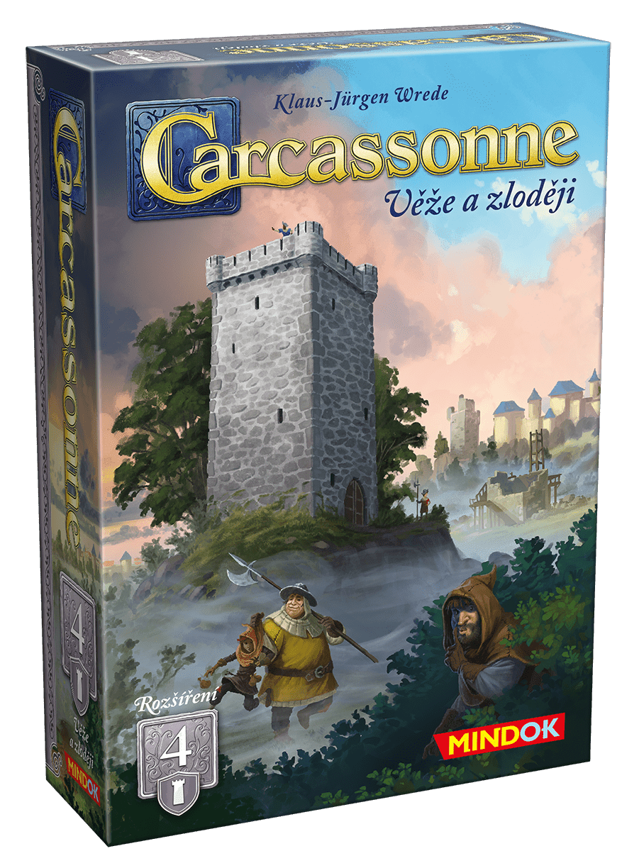 Mindok Carcassonne rozšíření 4: Věže a zloději (2025)