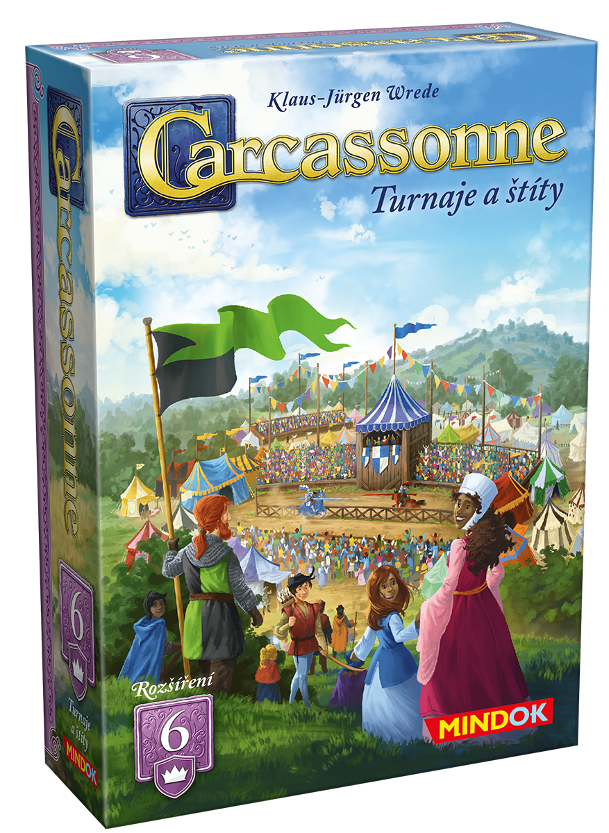 Mindok Carcassonne rozšíření 6: Turnaje a štíty (2025)