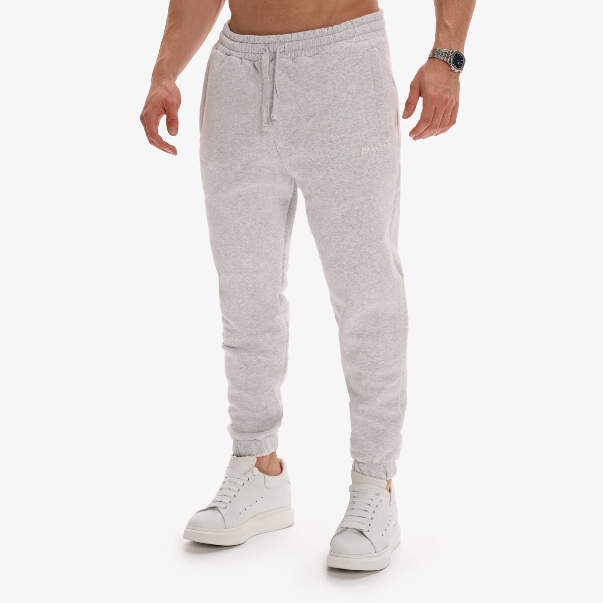 Pánské tepláky exalted comfy-nest™ šedá/bílá s