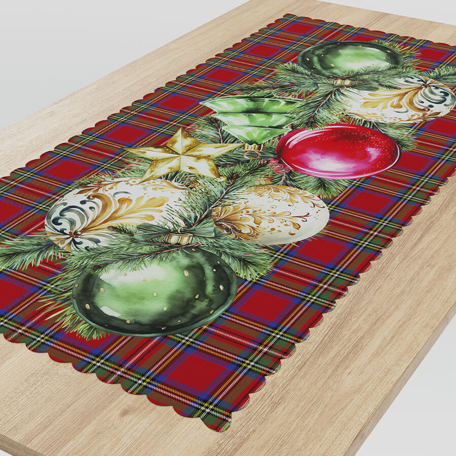 Vánoční ubrus - běhoun na stůl NINA 50x100 cm Mybesthome