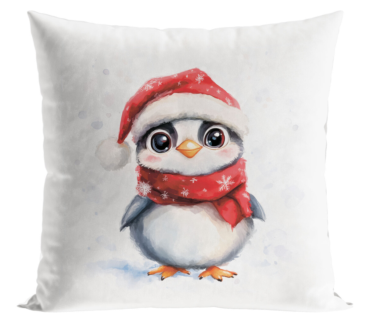 Vánoční polštář VÁNOČNÍ TUČŇÁČEK 40x40 cm Mybesthome Varianta: Povlak na polštář, 40x40 cm