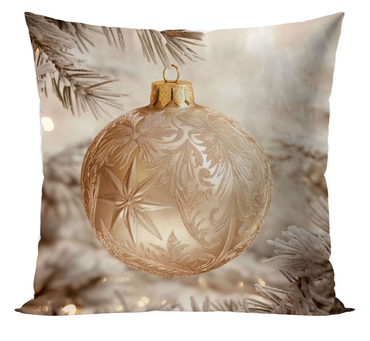 Vánoční polštář CHRISTMAS BALL 40x40 cm Mybesthome Varianta: Povlak na polštář, 40x40 cm