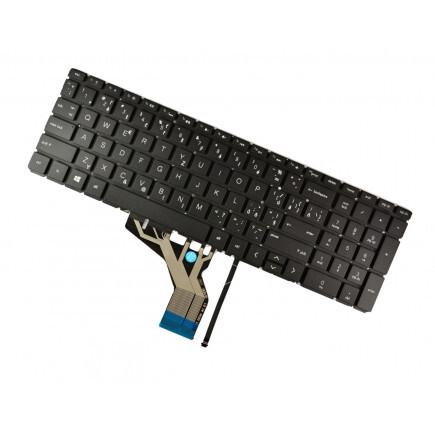 HP Pavilion Gaming 15-cx Klávesnice CZ/SK černá, bez rámečku, bez podsvícení