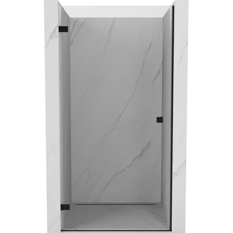 MEXEN/S Lunar-B sprchové dveře křídlové levé 100, transparent, černá 832-100-000-70-00-L