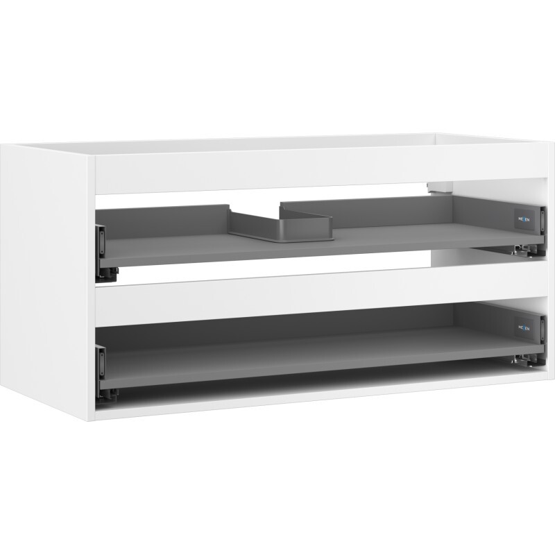 MEXEN Box-A skříňka pro umyvadlo 100, 2 szuflady, bílá mat 91AX0-1000-470-2-01