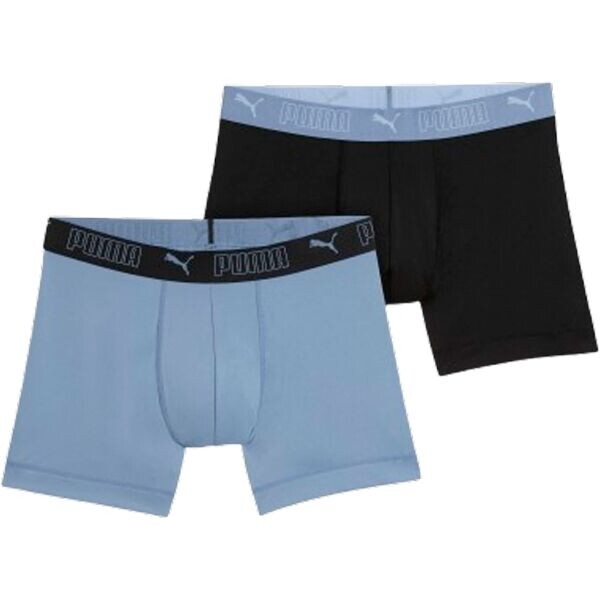 Puma M SPORT MICROFIBER BOXERS 2P Pánské boxerky, světle modrá, velikost