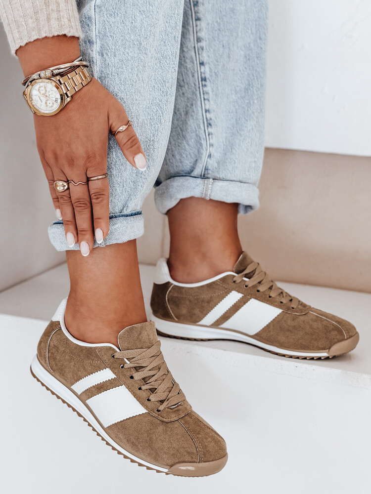 Sneakersy damskie beżowe Dstreet