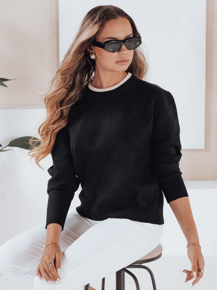 Damski sweter DARMILA czarny Dstreet