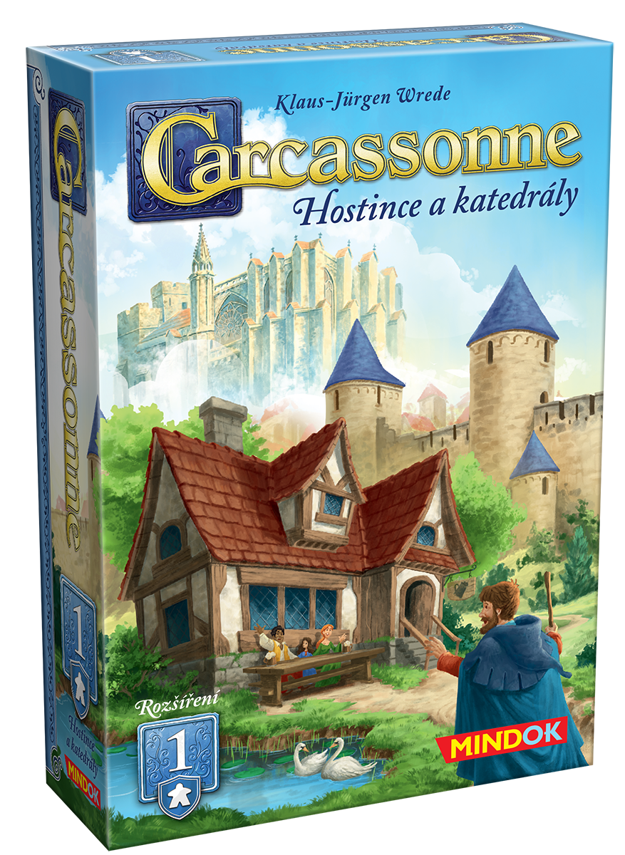 Mindok Carcassonne rozšíření 1: Hostince a katedrály (2025)
