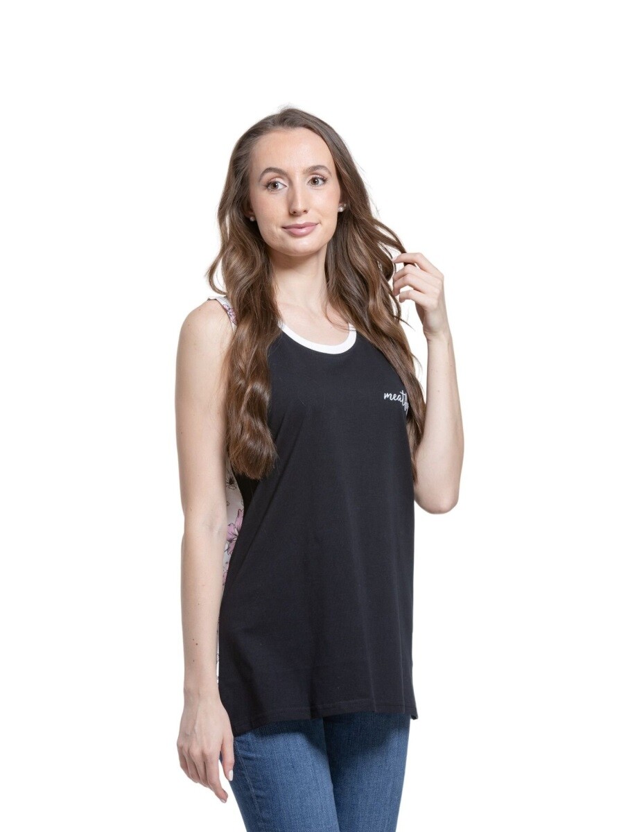 Dámské tílko meatfly rea černá/bílá xs