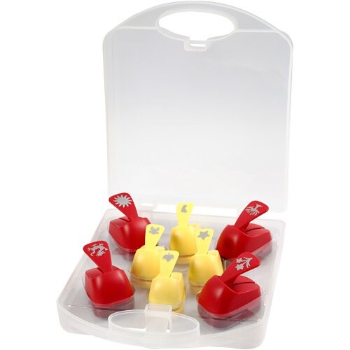 Raznice na papír sada 8 ks - RŮZNÉ MOTIVY 1,5 cm + 2,3 cm