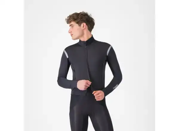 Castelli Perfetto RoS 3 Jacket pánská bunda Light Black/Silver Reflex vel. L