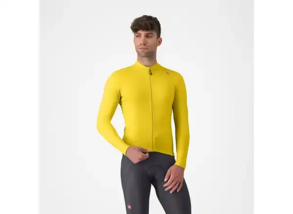 Castelli Espresso Thermal Jersey pánský dres Mango Mojito/Dark Gray vel. L