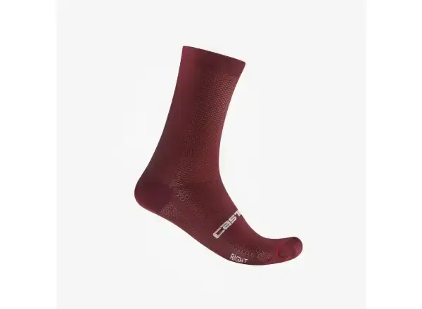 Castelli Espresso 18 ponožky Deep Bordeaux vel. S/M (36-39)