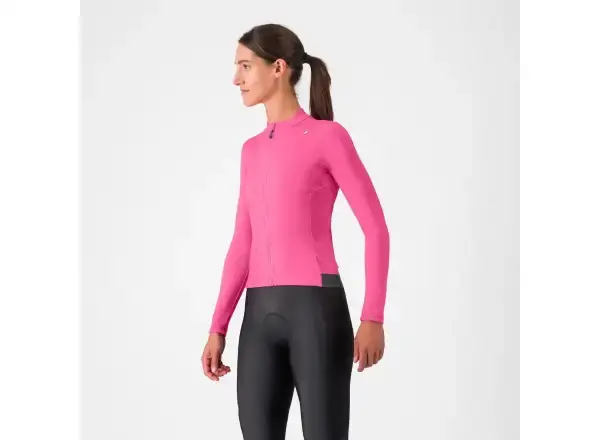 Castelli Espresso Thermal dámský dres Violet Pink/Dark Gray vel. S
