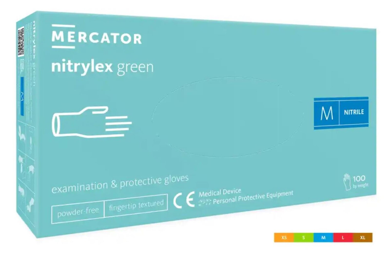 Jednorázové rukavice Nitrylex green, vel. S