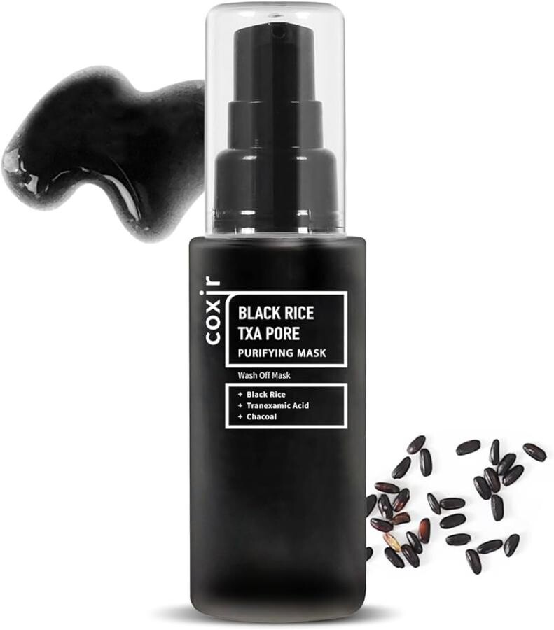 Coxir Black Rice TXA Pore čistící maska Purifying Mask 50 ml
