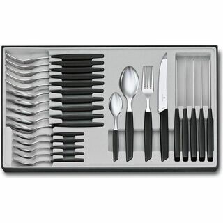 VICTORINOX Swiss Modern příborový set 24ks černá