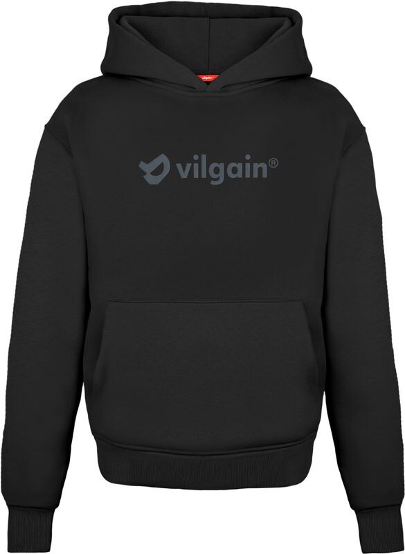 Vilgain Logo Hoodie – S Černá