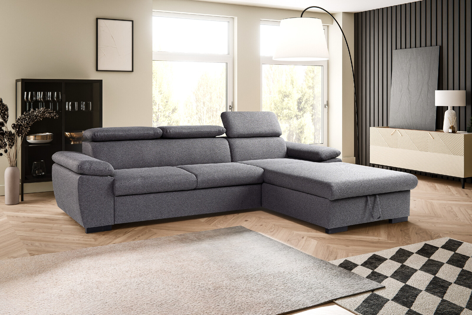 Sedací souprava Paros - Gerra 70 Provedení: Levá varianta, látka: Gerra 70