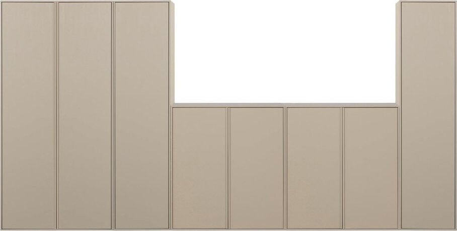 Krémová modulární skříň z borovicového dřeva 400x200 cm Daily – vtwonen