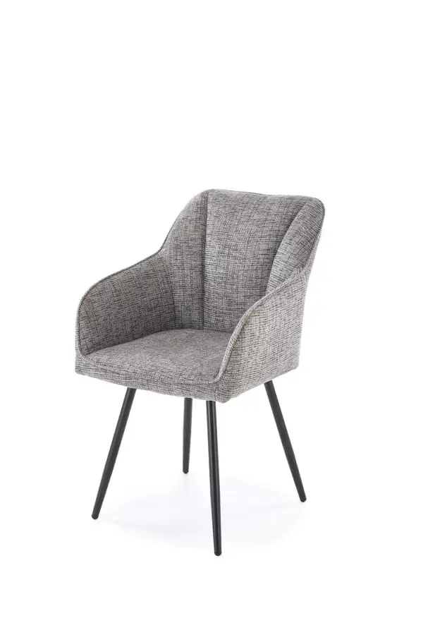 Halmar Otočná jídelní židle K576 - šedá