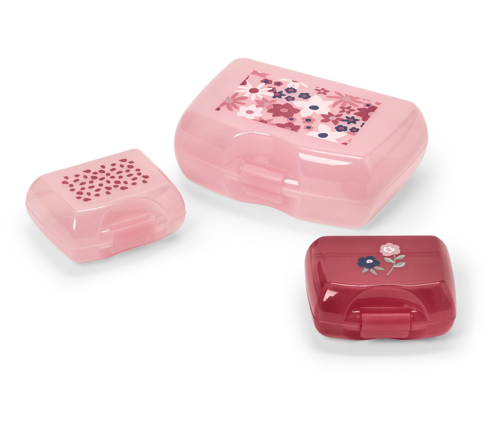 Tchibo - Sada dóz na svačinu - barva: růžová