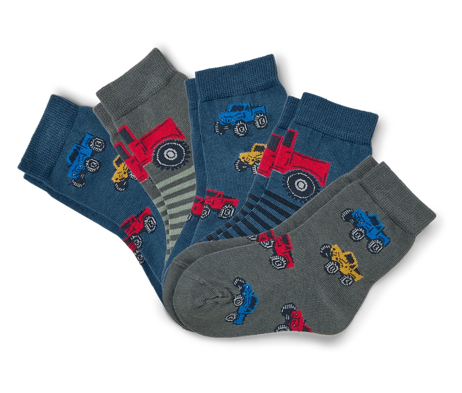 Tchibo - Dětské ponožky - pro muže - vel. 23-26 - barva: modrá/žakár