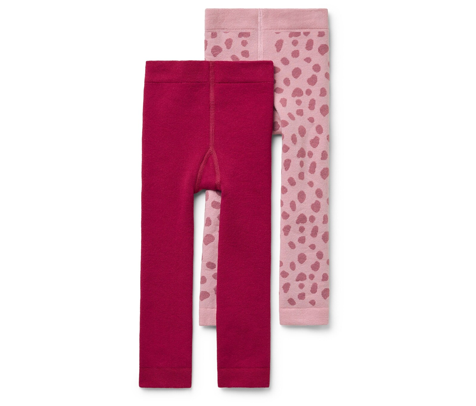 Tchibo - Dětské termolegíny - pro dívky - vel. 86/92 - barva: červená/žakár