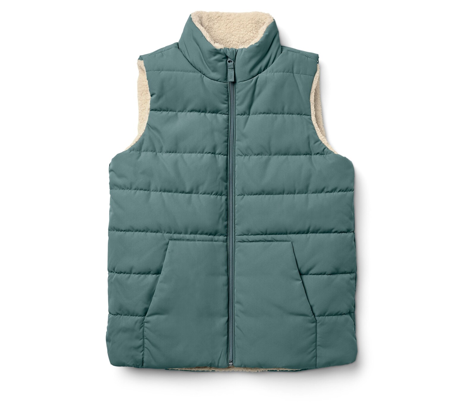 Tchibo - Dětská prošívaná vesta s plyšovou podšívkou - pro ženy - vel. 170/176 - barva: bílá