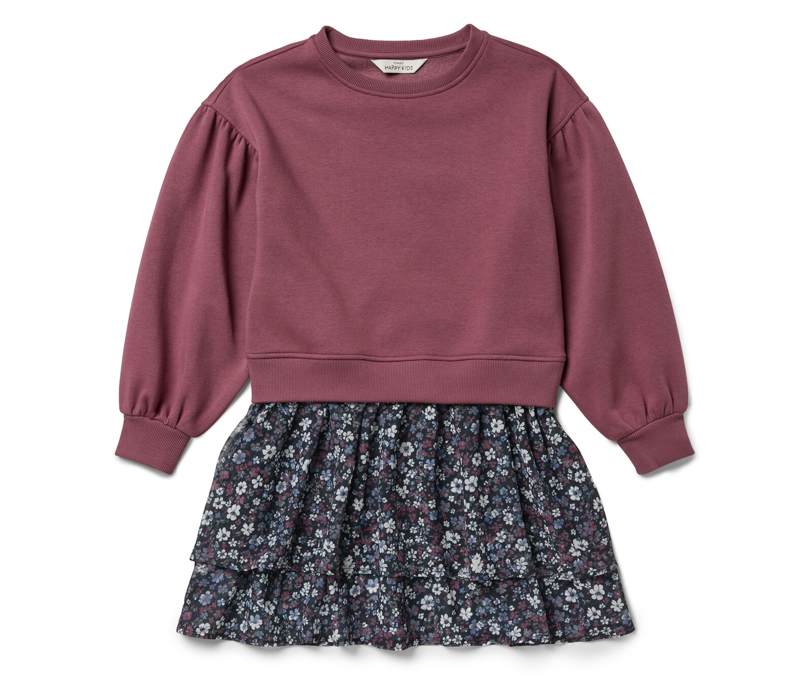 Tchibo - Dívčí teplákové šaty - pro dívky - vel. 122/128 - barva: růžová