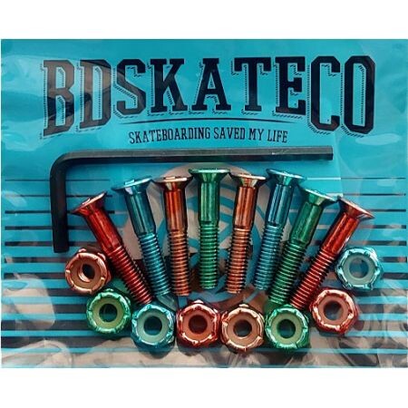 Sk8 Šroubky Bdskateco Four Color - Zelená - 1
