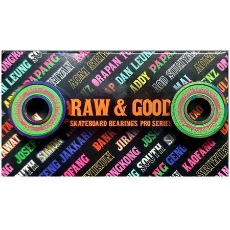 Sk8 Ložiska Raw&Good Papang - Zelená - Abec7