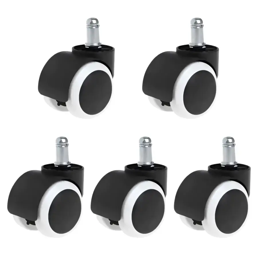 Tempo Kondela Sada 5 kusů KOLEČKO TYP 2 - černá/bílá