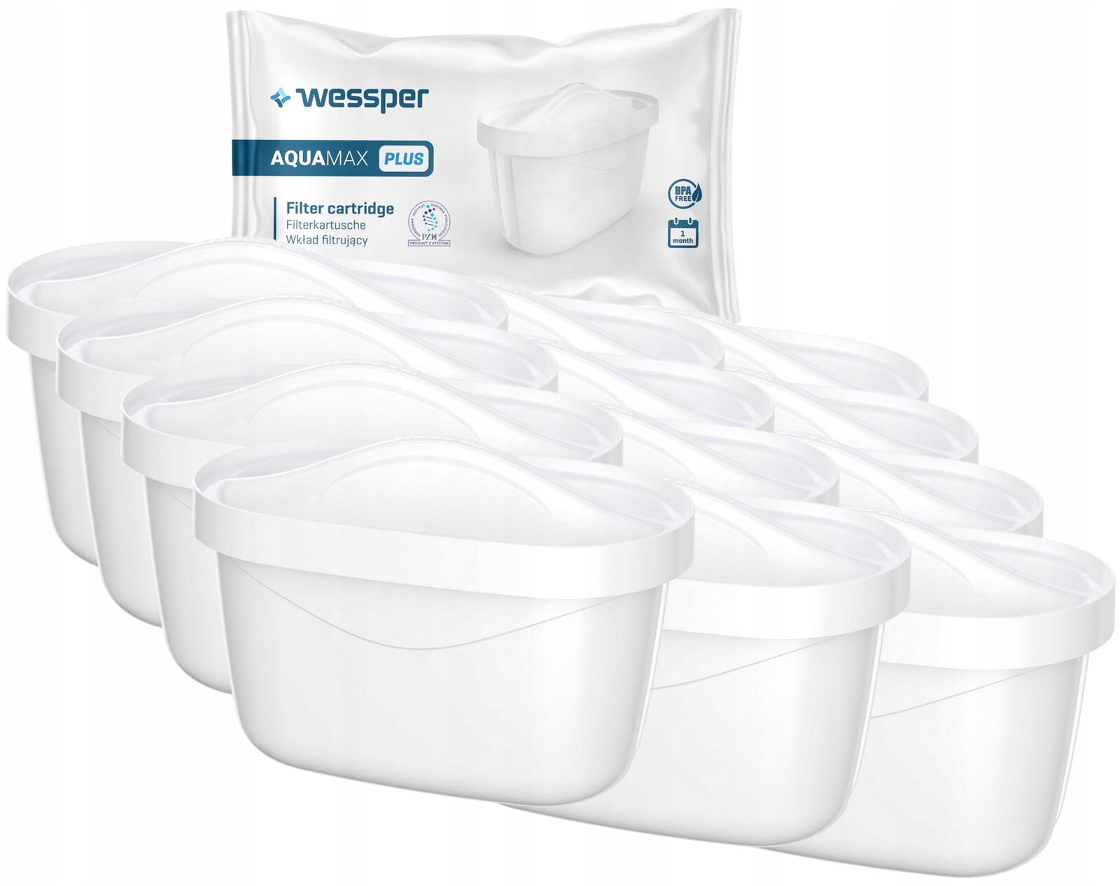 12 x Filtr Vody Vložka Do Filtrační Konvice Aquaphor Brita Dafi Náhrada