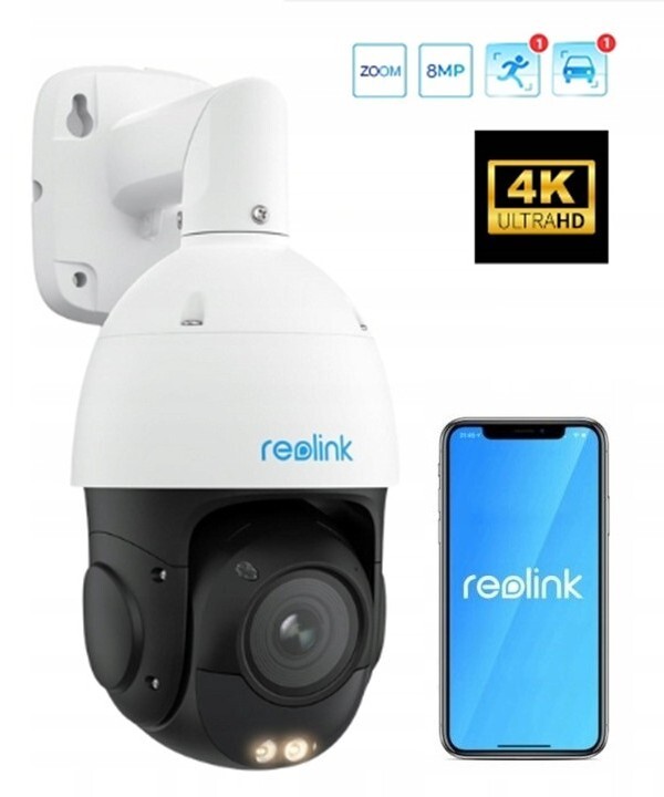 Kamera Reolink 823S1 8MP 4K Uhd 5xZOOM PoE 3D Dnr rotace 360°