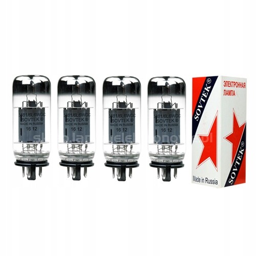 Elektronová lampa 5881/6L6WGC Sovtek 4 ks vybraný čtverec