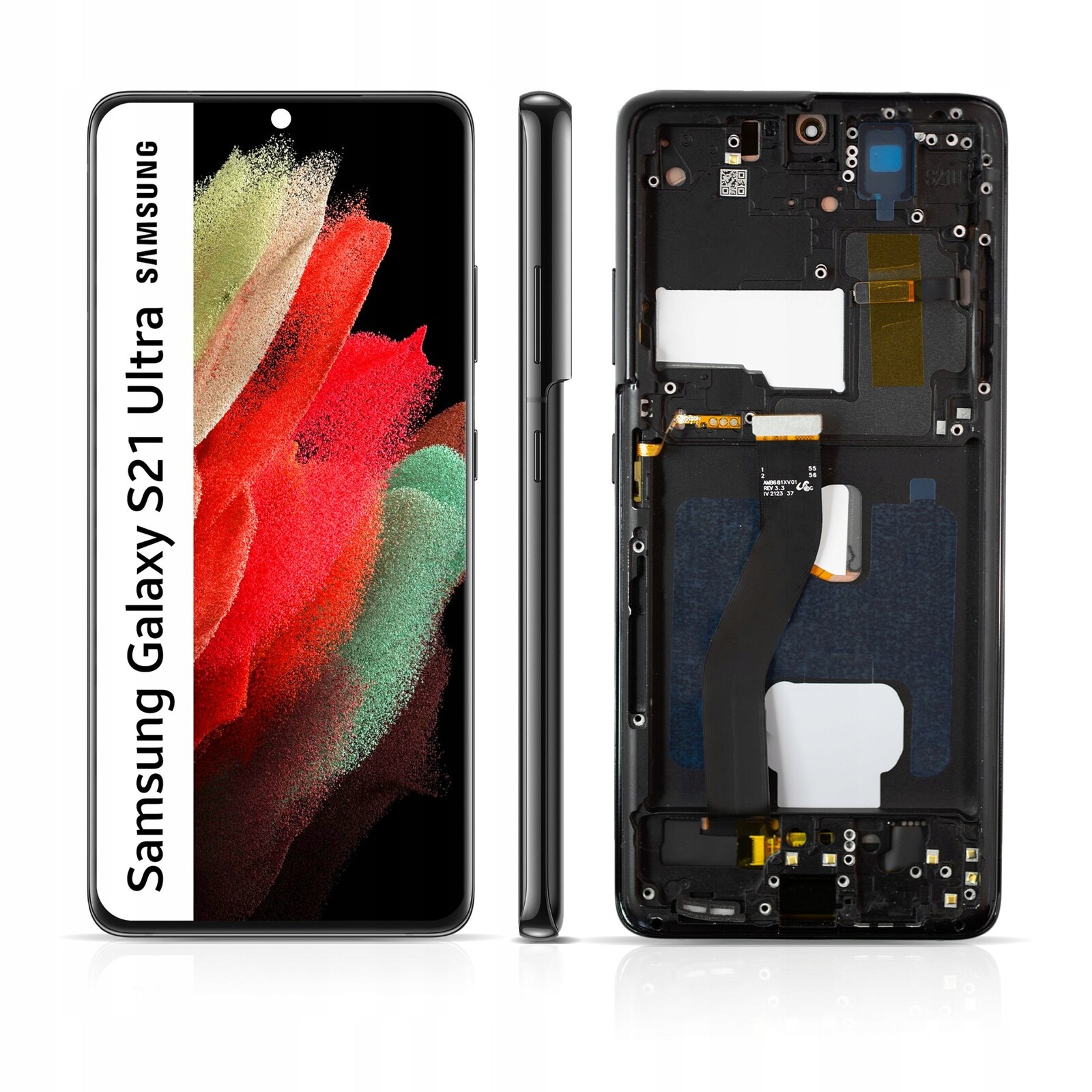 Displej pro Samsung Galaxy S21 Ultra LCD displej Big Oled Rámeček SM-G998B