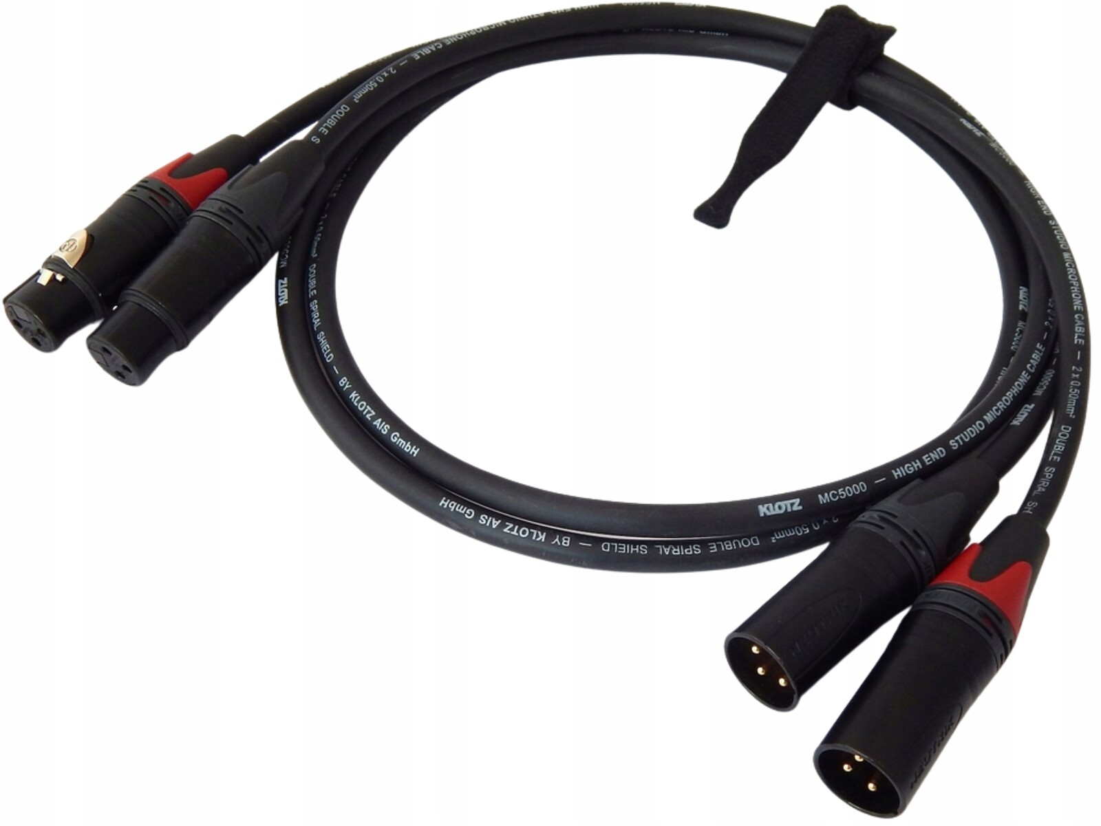2x Kabel Klotz MC5000 2x Xlr Neutrik Mikrofonový Interkonekt 7,5 m