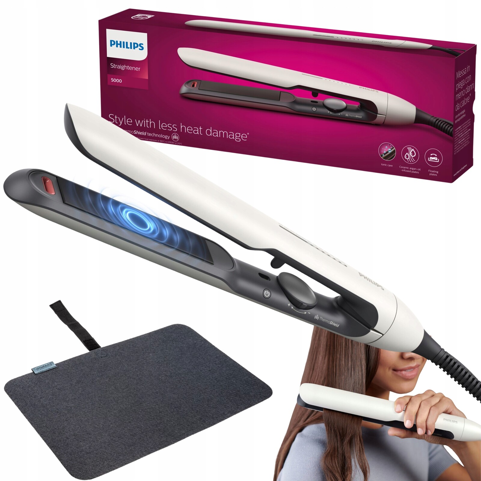 Philips Žehlička Na Vlasy S Keramickou Žehlička Na Vlasy A Pouzdro