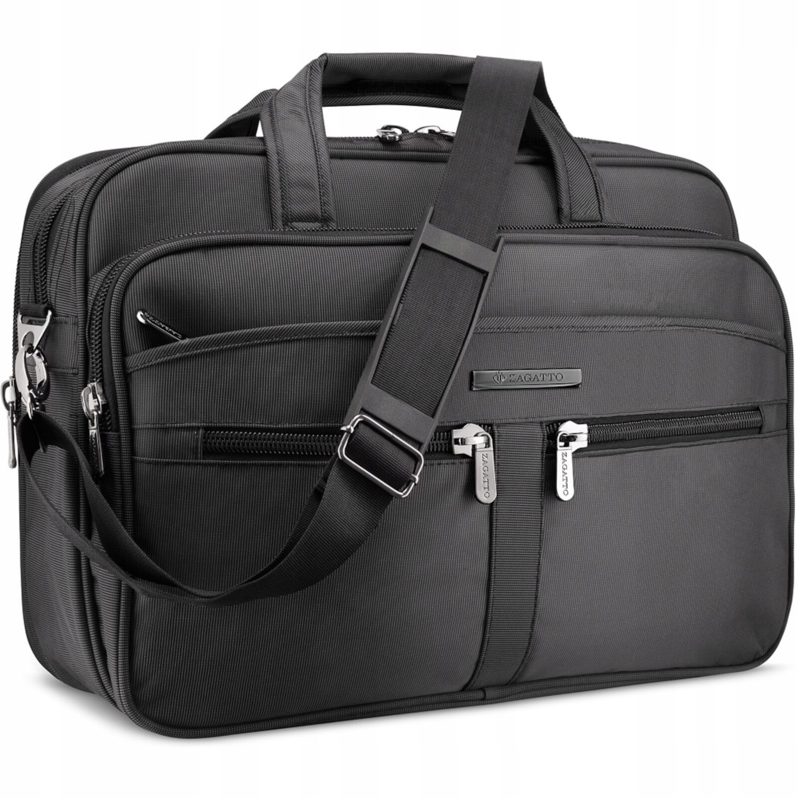 Pánská taška přes rameno do práce, silná, prostorná, vhodná pro notebook Zagatto