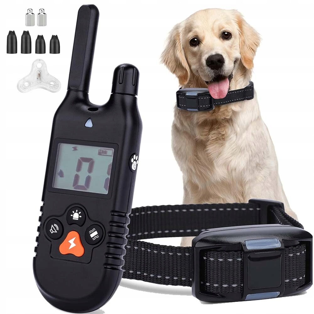 Elektrický Obojek Pro Psa, Tréninkový Trenažér, Otřes, Vibrace, Zvuk IPX7