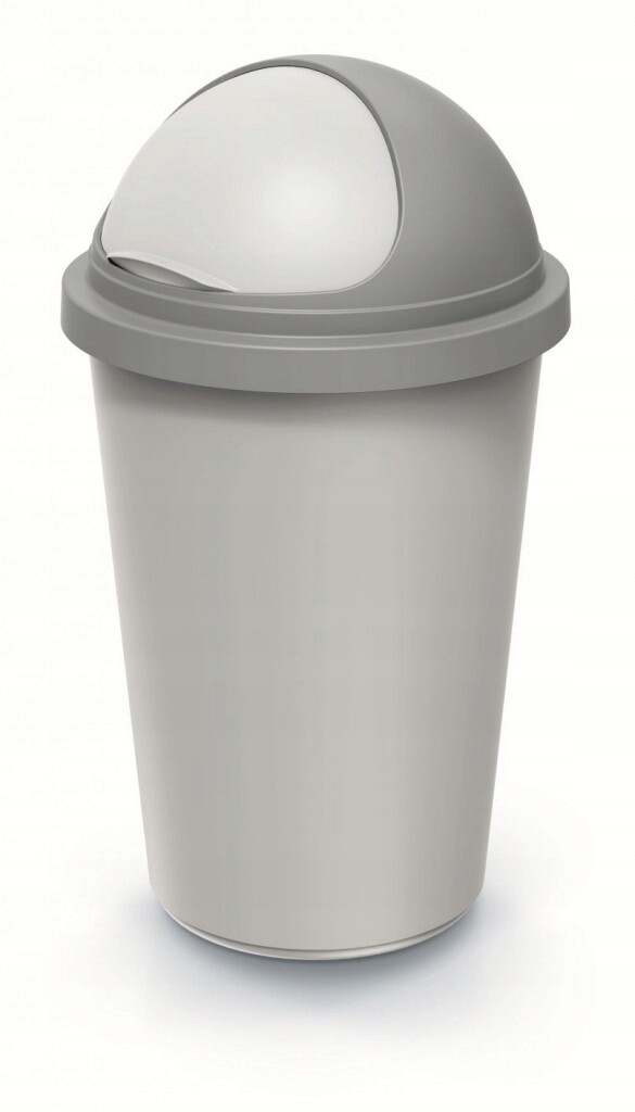 Odpadkový koš Compacta R Roller objem: 50 l, barva: popelavá se světle še
