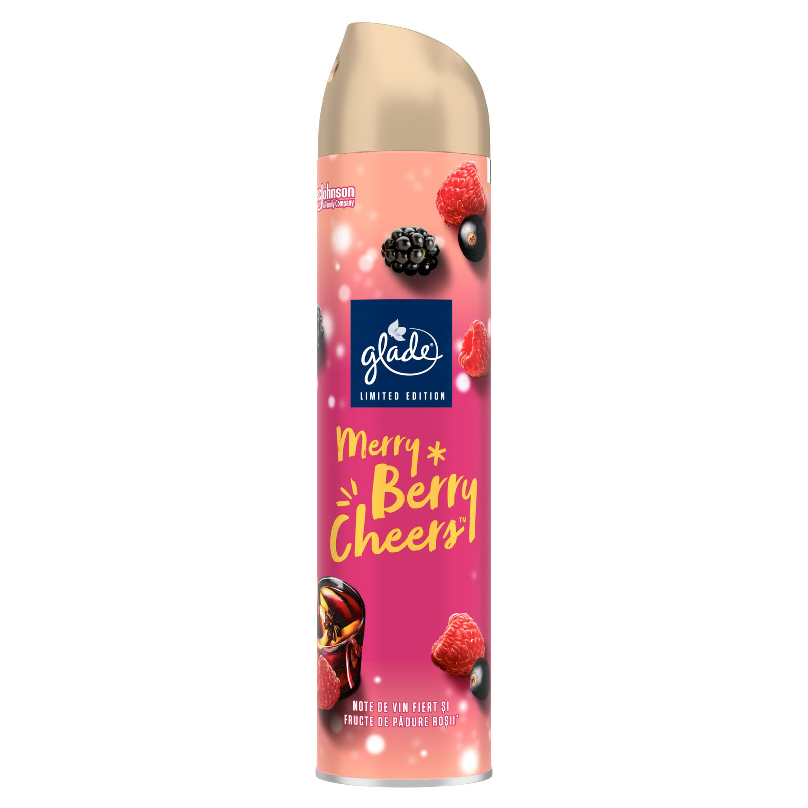 Glade Merry Berry Cheers osvěžovač vzduchu ve spreji Vánoční 300 ml