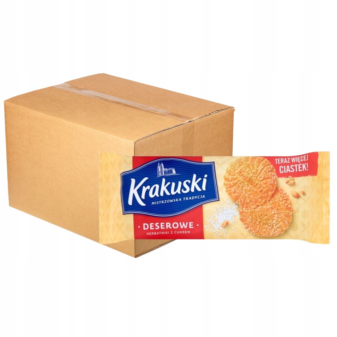 Krakuski dezertní Sušenky s cukrem 200 g x 24 kusů