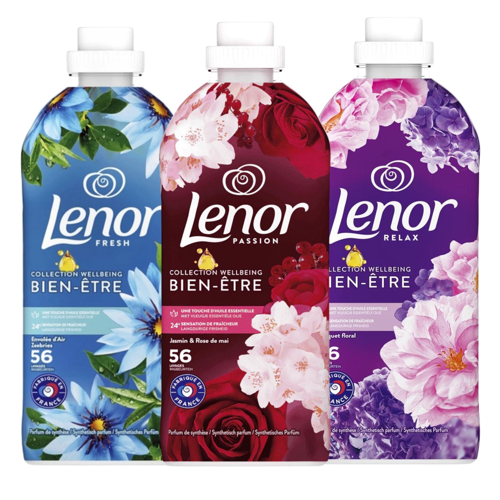 Lenor koncentráty na oplachování tkanin, sada 3x1,176 l